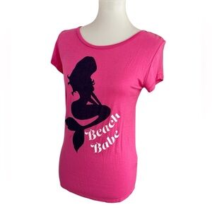 Macbeth Collection Pink Graphic Beach Babe
Mermaid T-Shirt